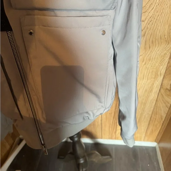 Moose Knuckles Gray Bomber Jacket